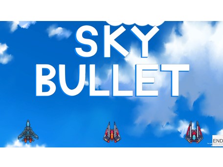 作品名「SkyBullet」戦闘機を操作キャラとした2D弾幕バトロワシューティングゲームです。(ゲーム・CG分野)