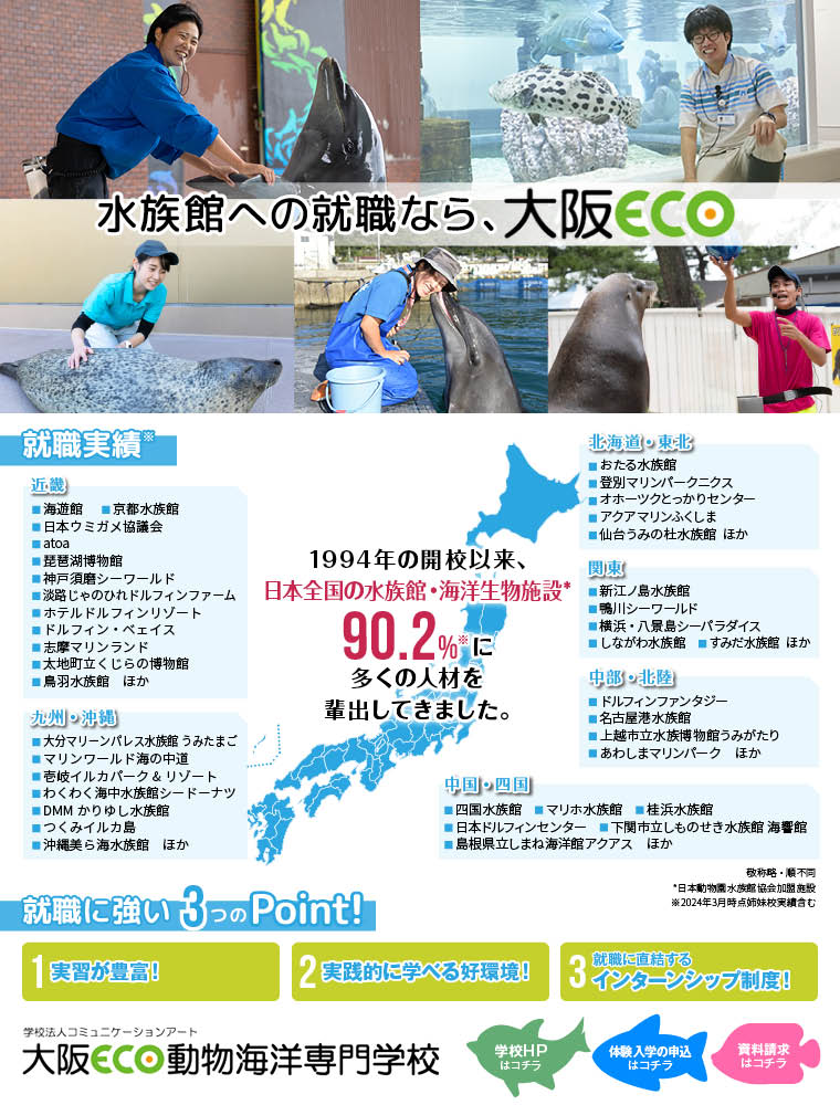 大阪ＥＣＯ動物海洋専門学校のcampusgallery