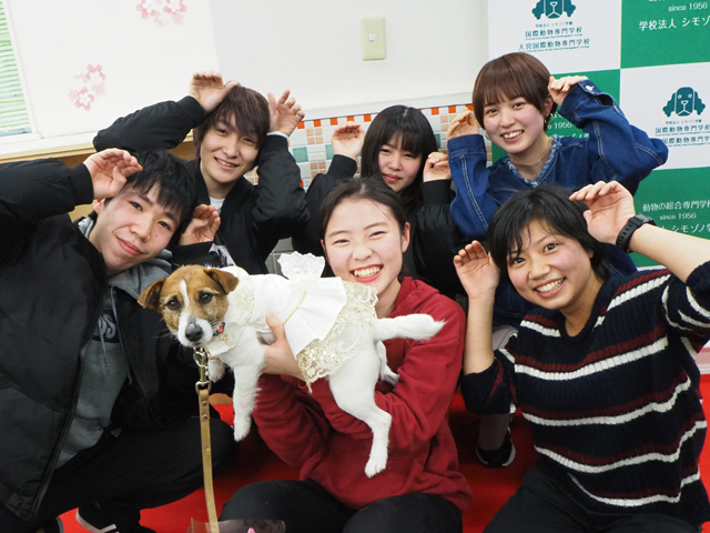 担当犬は学生と一緒に入学し卒業します！チームで犬たちのパートナーとなります。